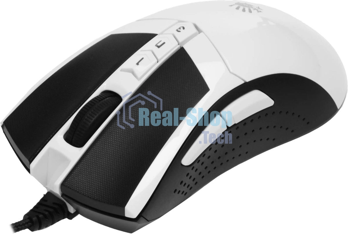 Мышь проводная A4Tech Bloody W90 Max белый/черный, 10000 dpi, USB, кнопки - 10