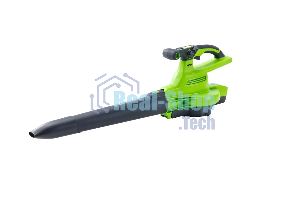 Садовый пылесос и воздуходув GreenWorks GD40BVIIK5, 40V, бесщеточный, c 1хАКБ 5А·ч и ЗУ (2406907UG)