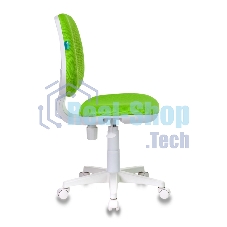 Кресло детское Бюрократ CH-W213/TW-18 TW-18 салатовый (пластик белый)