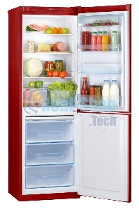 Холодильник Pozis RK-139 A рубиновый двухкамерный 188/97 л морозилка снизу