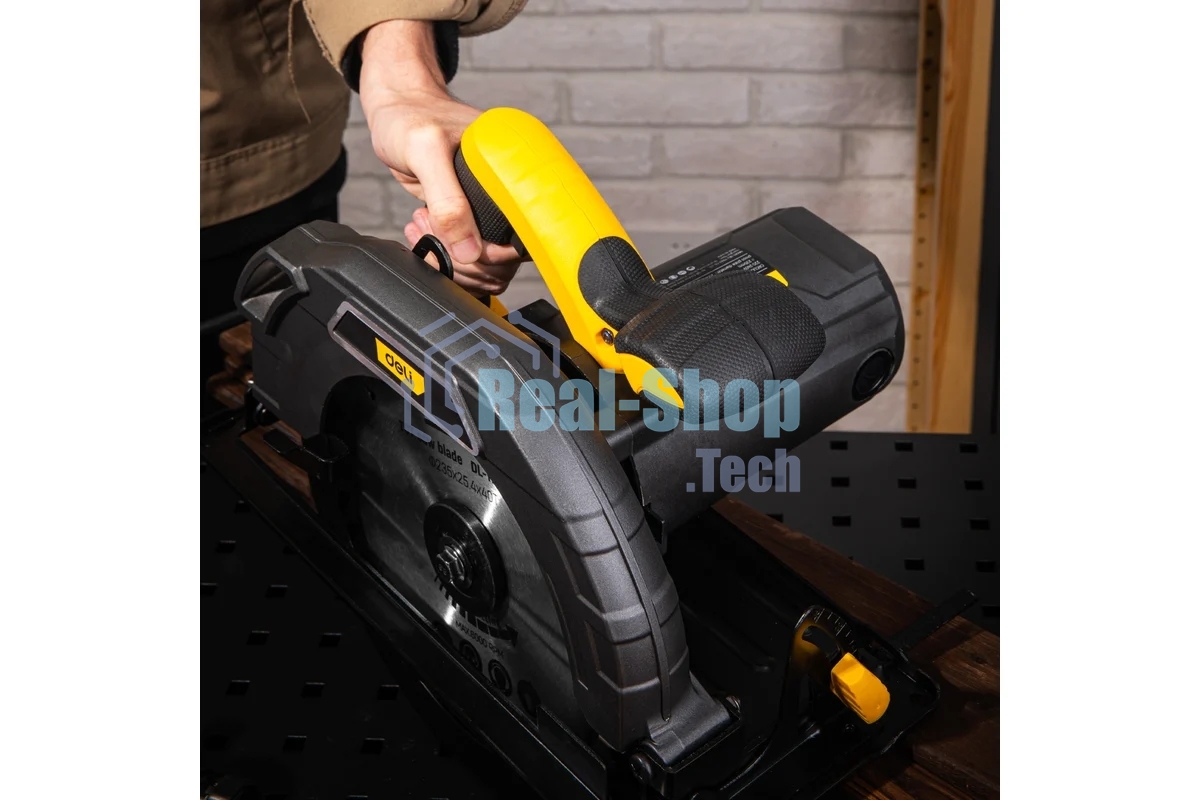 Циркулярная пила Deli DL-YJ235-E1 (2200Вт, 4200об/мин, диаметр диска 235мм)