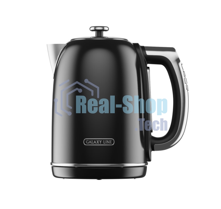 Чайник электрический Galaxy Line GL 0360 1.7л. 2200Вт черный корпус: нерж.сталь/пластик