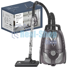 Пылесос Eurostek EVC-3017 фиолетовый, Потребляемая мощность – 2600 Вт, Мощность всасывания – 420 Вт