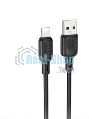 Кабель BOROFONE (6941991115530) BX113i 3m USB 2.4A для Lightning - 3м, черный