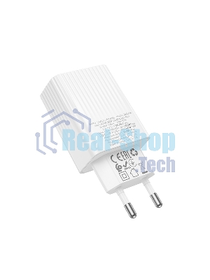 Сетевое зарядное устройство BOROFONE (6941991122767) BAS74A 1USB+1Type-C 3.0A QC3.0 PD 20W White