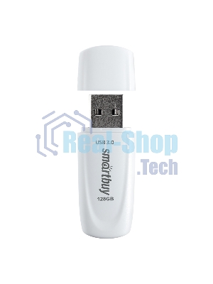 Флешка USB Smartbuy Scout white (SB128GB3SCW), 128Gb, USB 3.0, R/W 100/40, белый