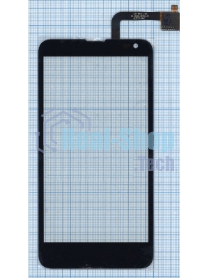 Сенсорное стекло (тачскрин) для Fly IQ4514 EVO Tech 4, черное