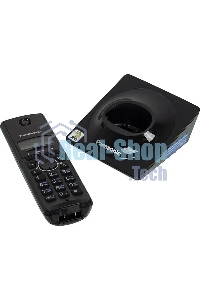 Телефон беспроводной (DECT) Panasonic KX-TG1711RUB черный АОН, Caller ID,12 мелодий звонка,подсветка дисплея,поиск трубки