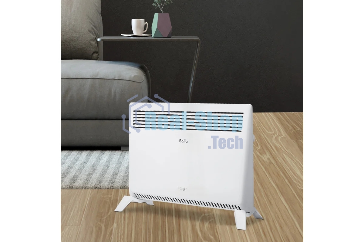 Конвектор Ballu Camino Eco Turbo BEC/EMT-1000 белый, 1000 Вт, 15 м2, термостат