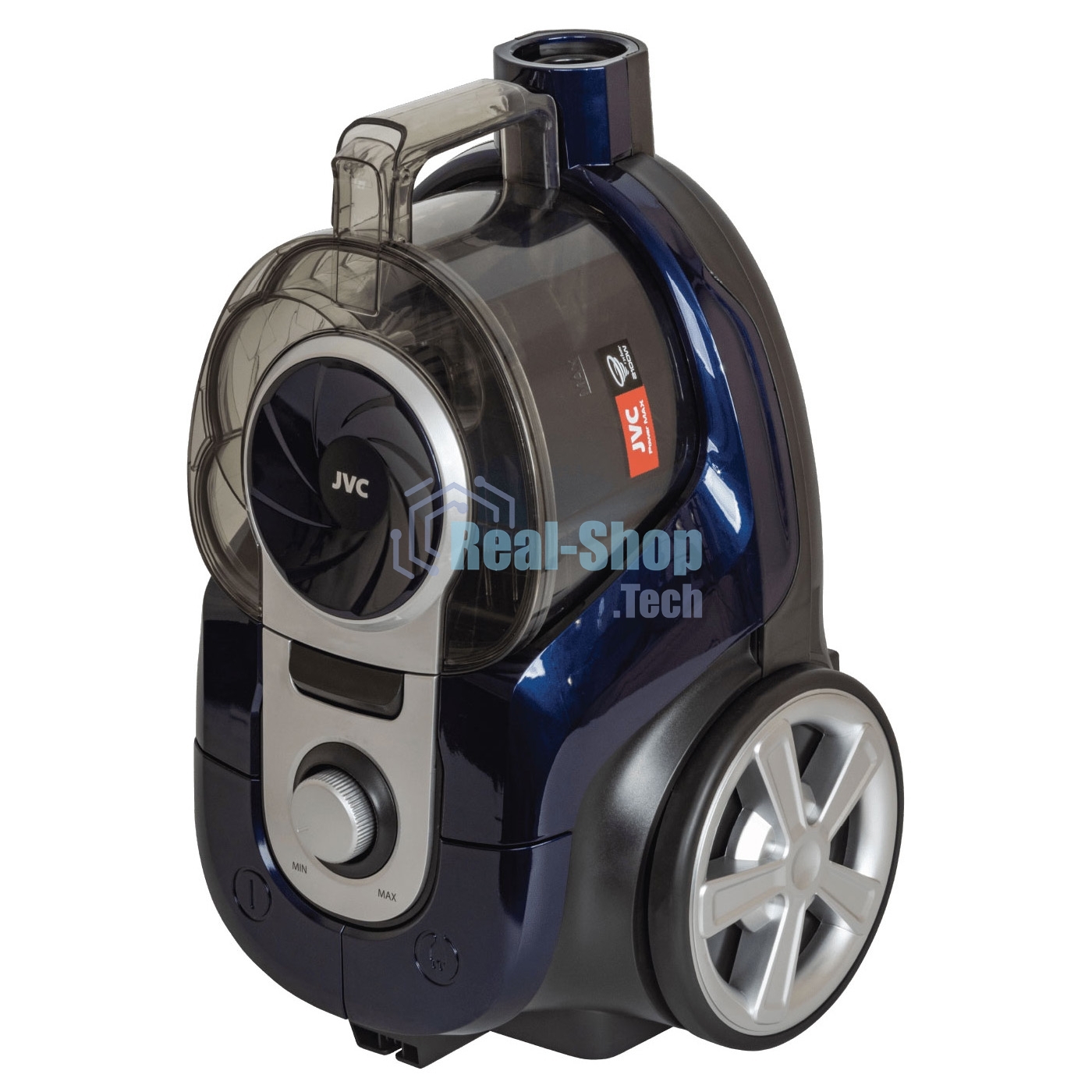 Пылесос JVC JH-VC430 синий, 360/2100 Вт, уборка сухая, пылесборник контейнер, 2.5 л