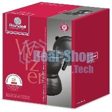 Кофеварка гейзерная Rondell Walzer RDA-432, 0.3л, алюминий, черный