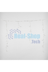 Бахрома светодиодная Uniel 1,8м 48 светодиодов синий свет Провод прозрачный ULD-B1805-048/DTA BLUE IP20