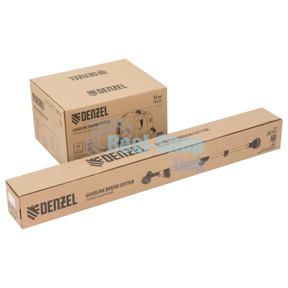 Триммер бензиновый Denzel DR-33S, 33 см3, разъемная штанга, состоит из 2 частей