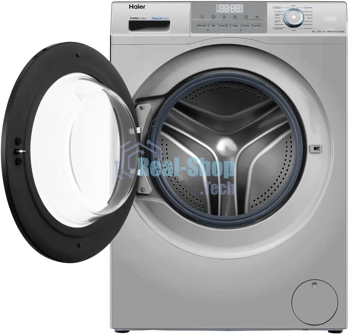 Стиральная машина Haier HW60-BP12929BSE серебристый загр. фронтальная макс.: 6 кг 1200об/мин класс: А+++