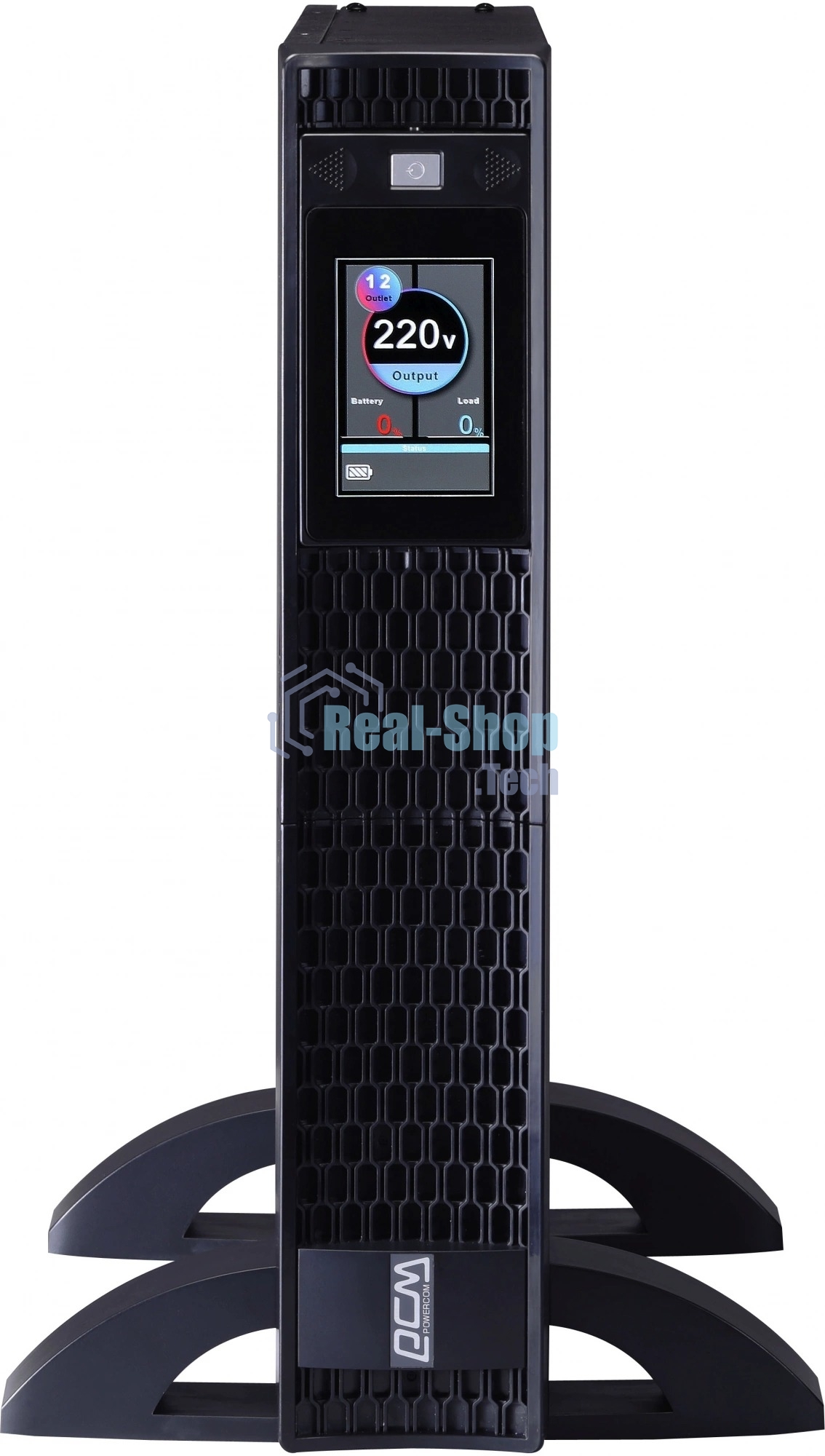 Источник бесперебойного питания Powercom Next, On-Line, 1000VA/1000W, Rack/Tower, 8*IEC320-C13, LCD, Serial+USB, SmartSlot, подкл. доп. Бат.
