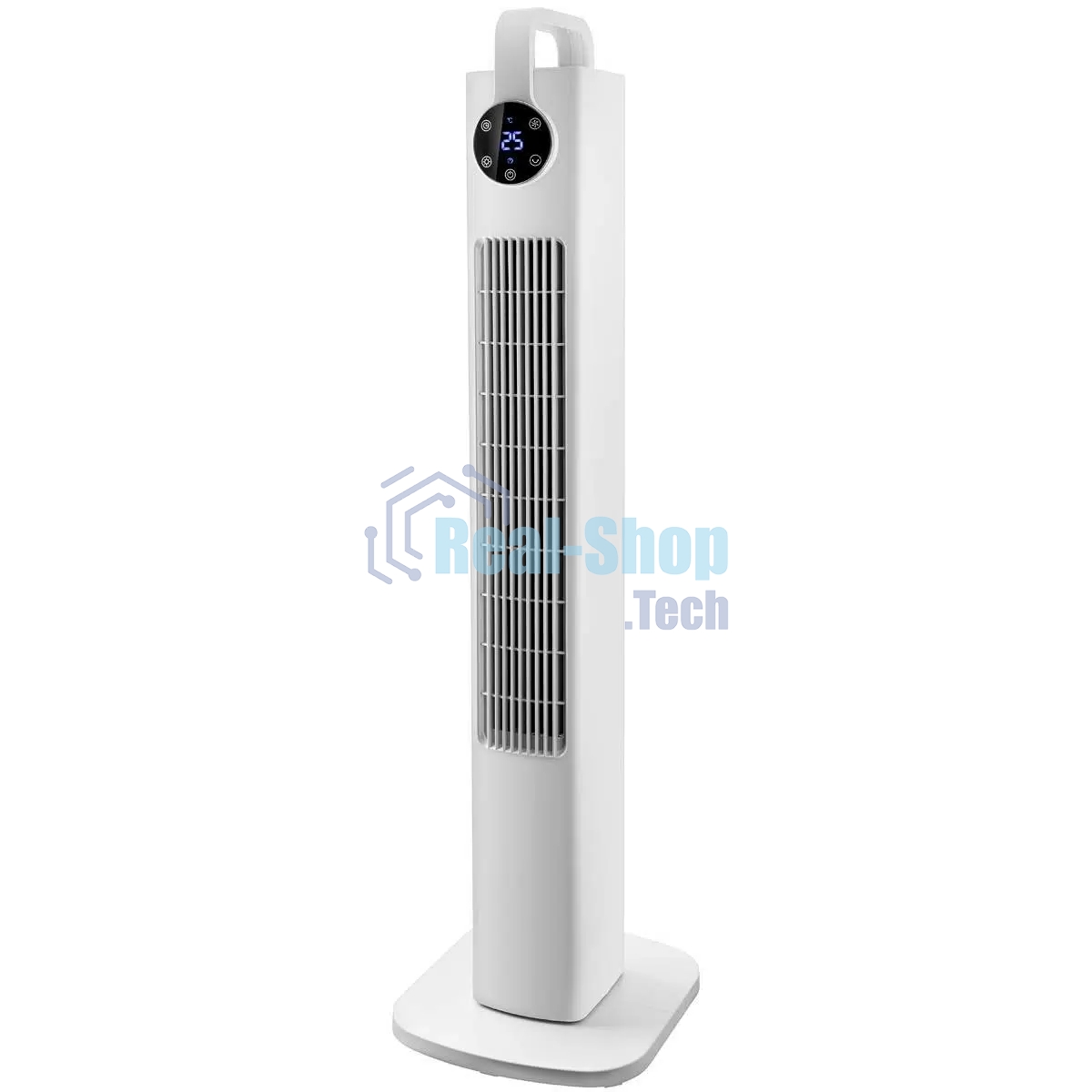 Колонный вентилятор BRAYER BR4957, эл.упр.,пульт ДУ,вращение,мощ-ть60Вт, LED дисплей, 3 скор.Таймер