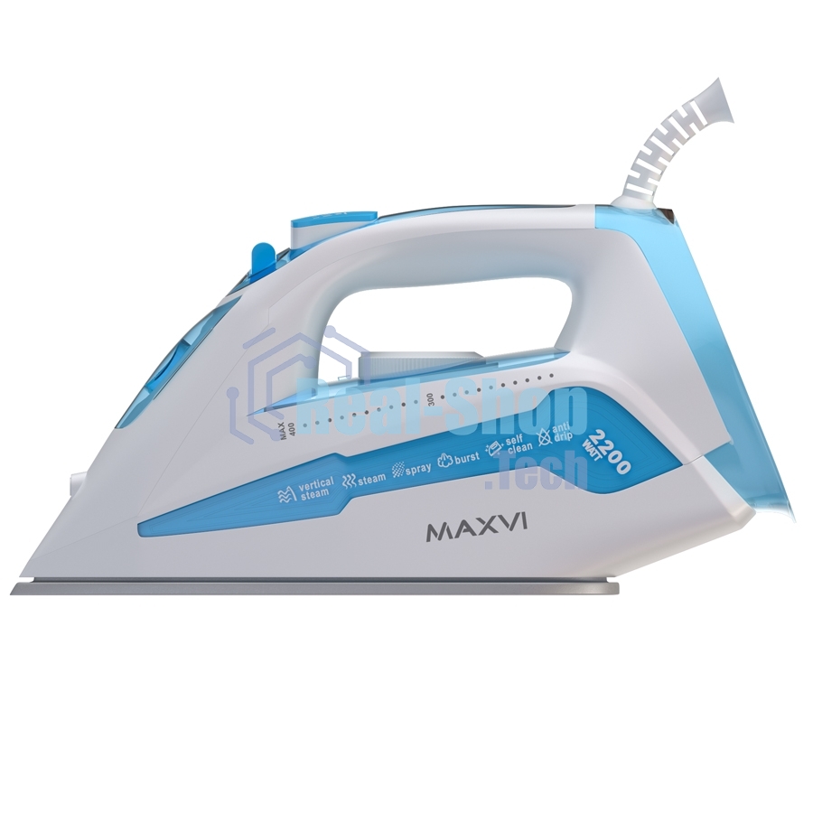 Утюг Maxvi SI2202 белый/голубой