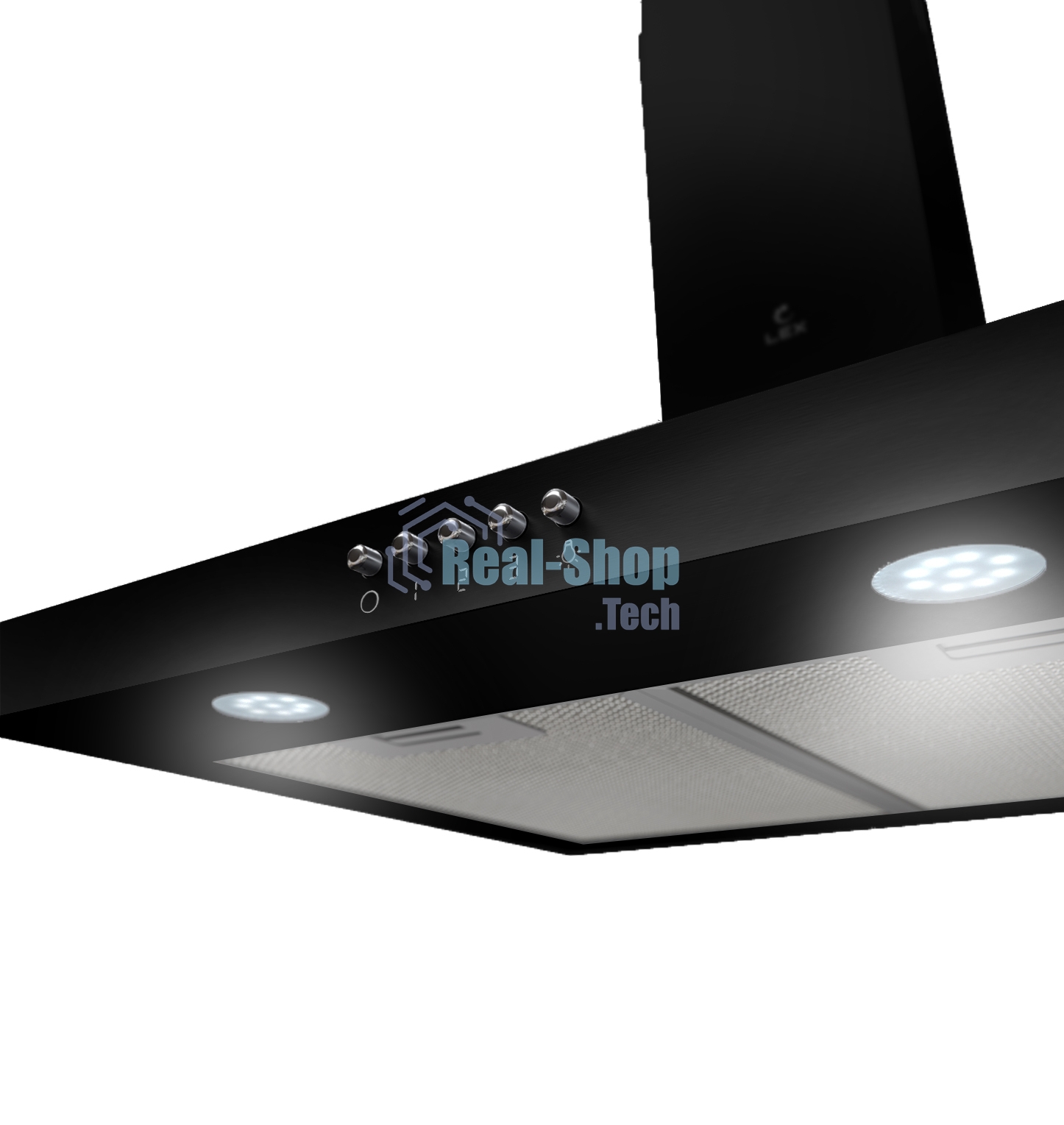 Вытяжка каминная LEX Briz 500 черный, 49.6 см, 700 куб. м/ч, 50 дБ