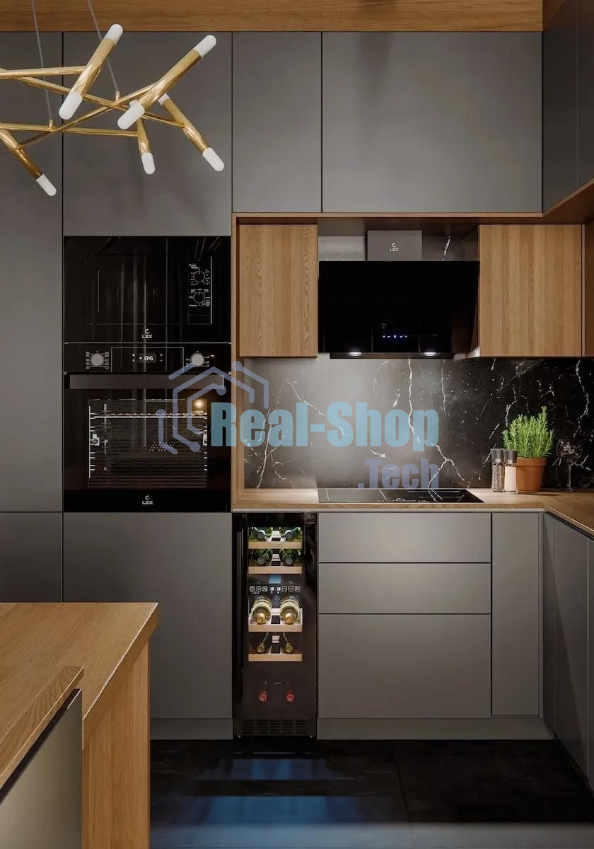 Винный шкаф LEX LWD3017BL dual zone 1-нокамерн. черный