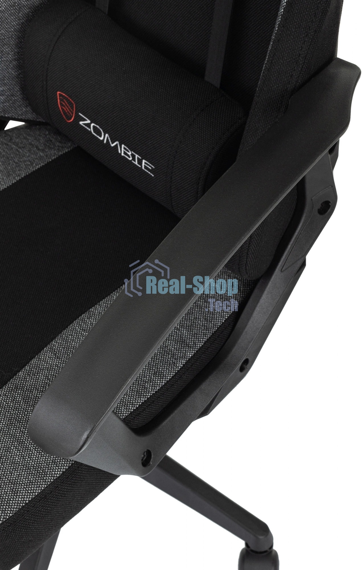 Кресло игровое Zombie Carry черный/серый, крестов. пластик