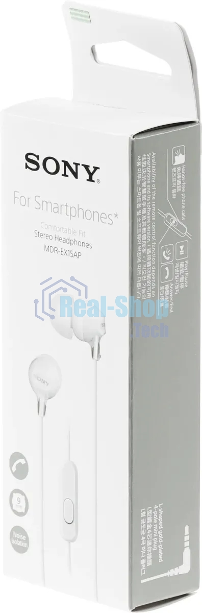 Наушники SONY MDR-EX15AP белый