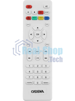Приставка для цифрового ТВ Cadena CDT-2214SB белый, DVB-T2, DVB-T, HDMI, USB 2.0