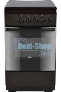 Плита комбинированная Flama RK 2211 B черный, конфорок 2 газовых и 2 электрических, духовка 50 л, 50 см x 85 см x 60 см