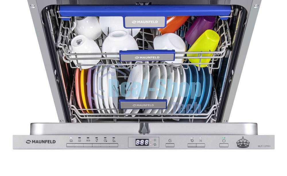 Встраиваемая посудомоечная машина Maunfeld MLP-12PRO, серебристый, 59.8 см, 14 компл., 47 дБ, класс A+++