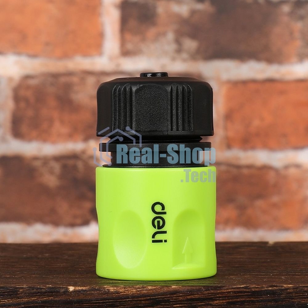 Соединитель быстросъемный с аквастопом для поливочных шлангов 1/2