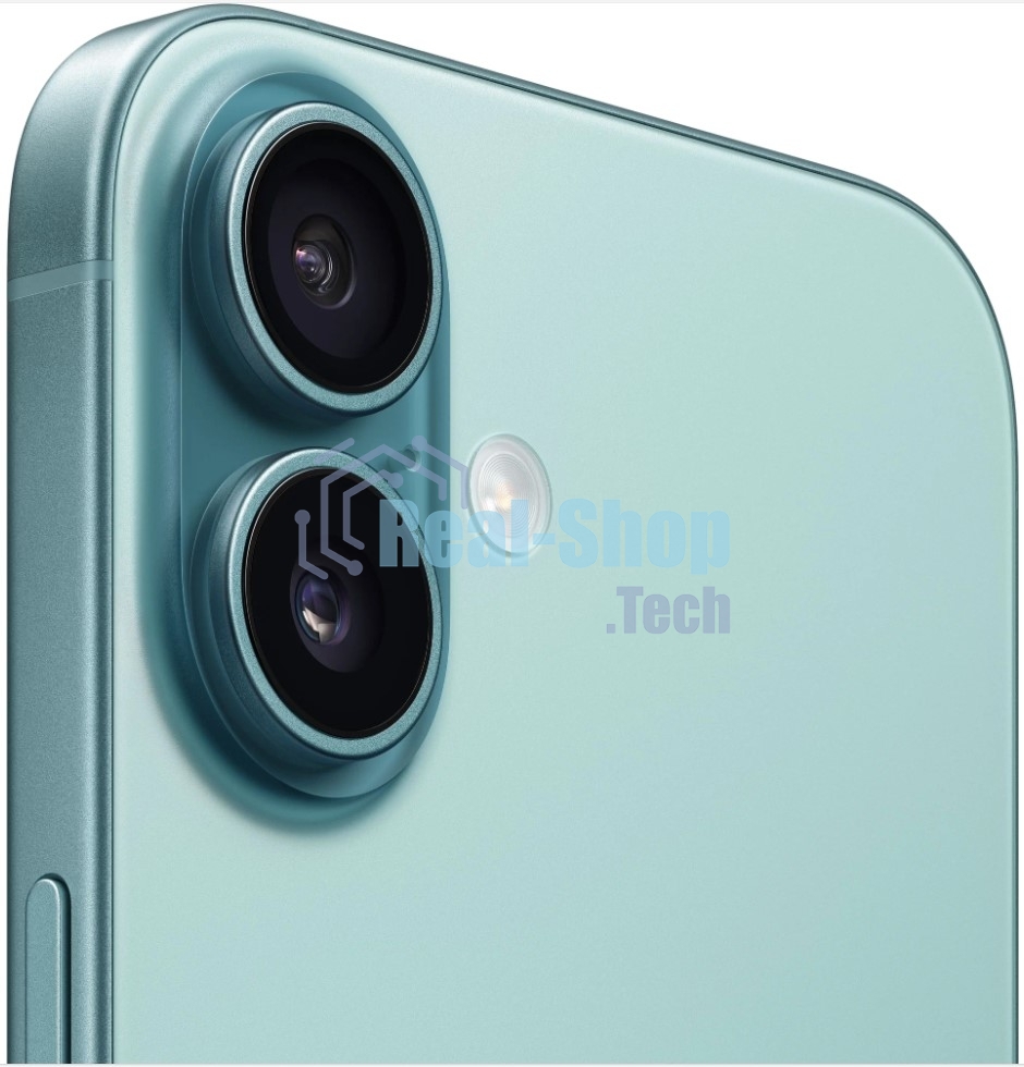 Смартфон Apple iPhone 16 A3287, 8/128Gb, бирюзовый