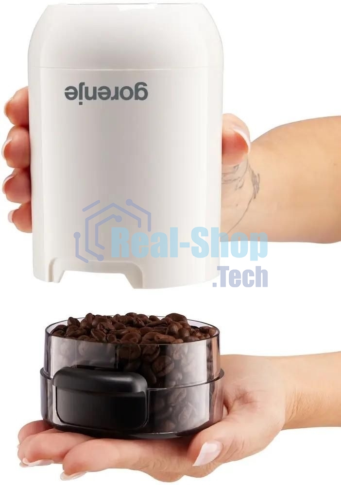 Кофемолка Gorenje SMK150SW 150Вт сист.помол.:одинарный нож вместим.:45гр белый