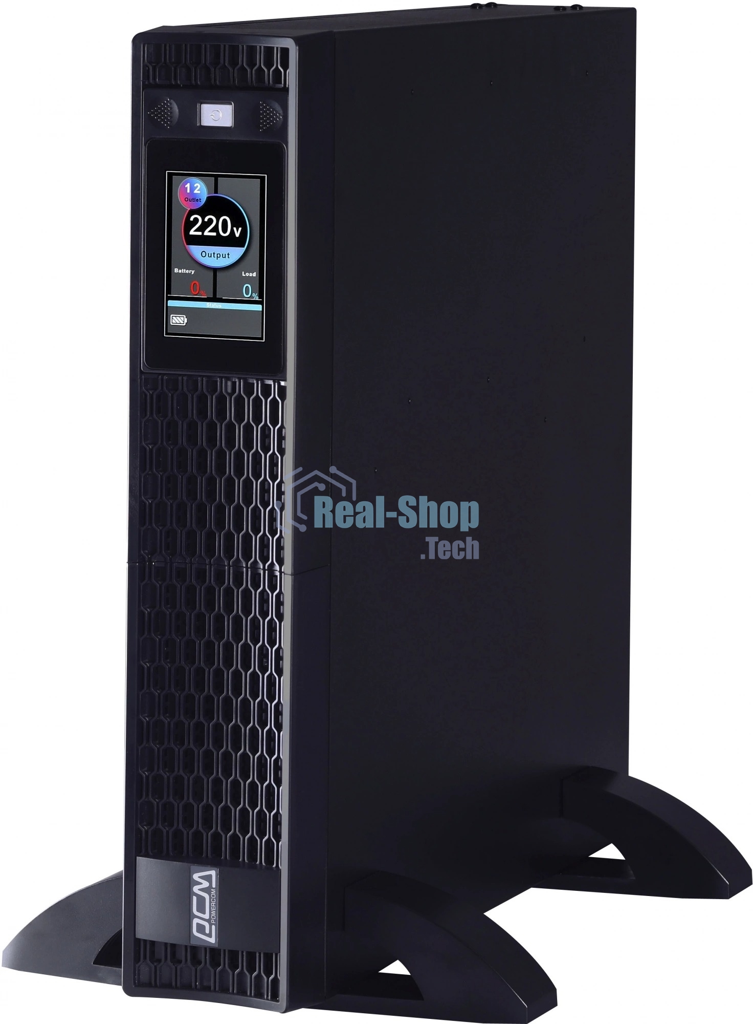 Источник бесперебойного питания Powercom Next, On-Line, 1000VA/1000W, Rack/Tower, 8*IEC320-C13, LCD, Serial+USB, SmartSlot, подкл. доп. Бат.