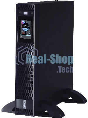 Источник бесперебойного питания Powercom Next, On-Line, 1000VA/1000W, Rack/Tower, 8*IEC320-C13, LCD, Serial+USB, SmartSlot, подкл. доп. Бат.