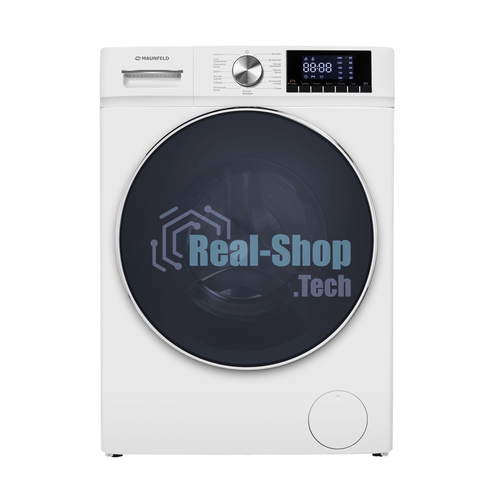 Стиральная машина Maunfeld MFWM127IWH02 белая, загрузка фронтальная 7кг, 1200 об/мин., класс: A+++