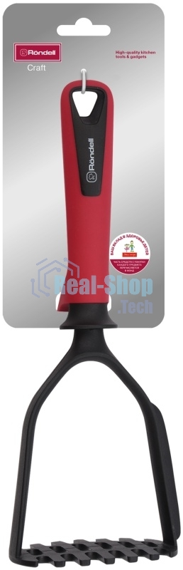 Картофелемялка Rondell Craft RD-1869 черный/красный упак.: картонная подложка
