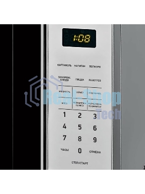 Микроволновая печь BBK 20MWS-729S/BS серебристый/черный, 20 л, 700 Вт, переключатели - сенсор