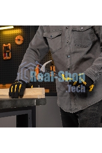 Молоток-гвоздодер Denzel 450 г, цельнокованый, боек с магнитом, двухкомп. обрезин. рук-ка