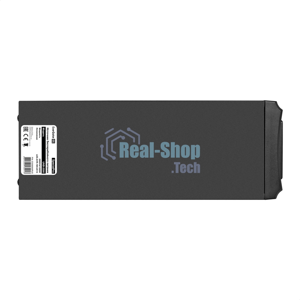 Источник бесперебойного питания ExeGate EX292606RUS SpecialPro UNB-2000.LED.AVR.1SH.2C13 2000VA/1200W, LED, AVR,1*Schuko+2*C13, металлический корпус, черный