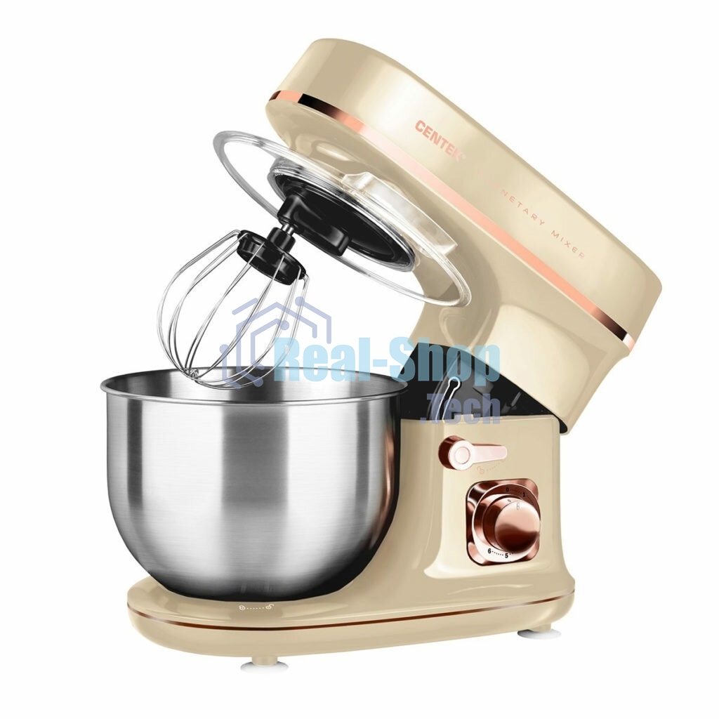 Миксер планетарный Centek CT-1139 бежевый