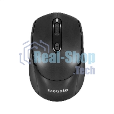 Мышь беспроводная ExeGate Professional Standard SR-9005 черный, 1200 dpi, радиоканал, USB, кнопки - 4