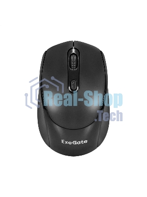 Мышь беспроводная ExeGate Professional Standard SR-9005 черный, 1200 dpi, радиоканал, USB, кнопки - 4