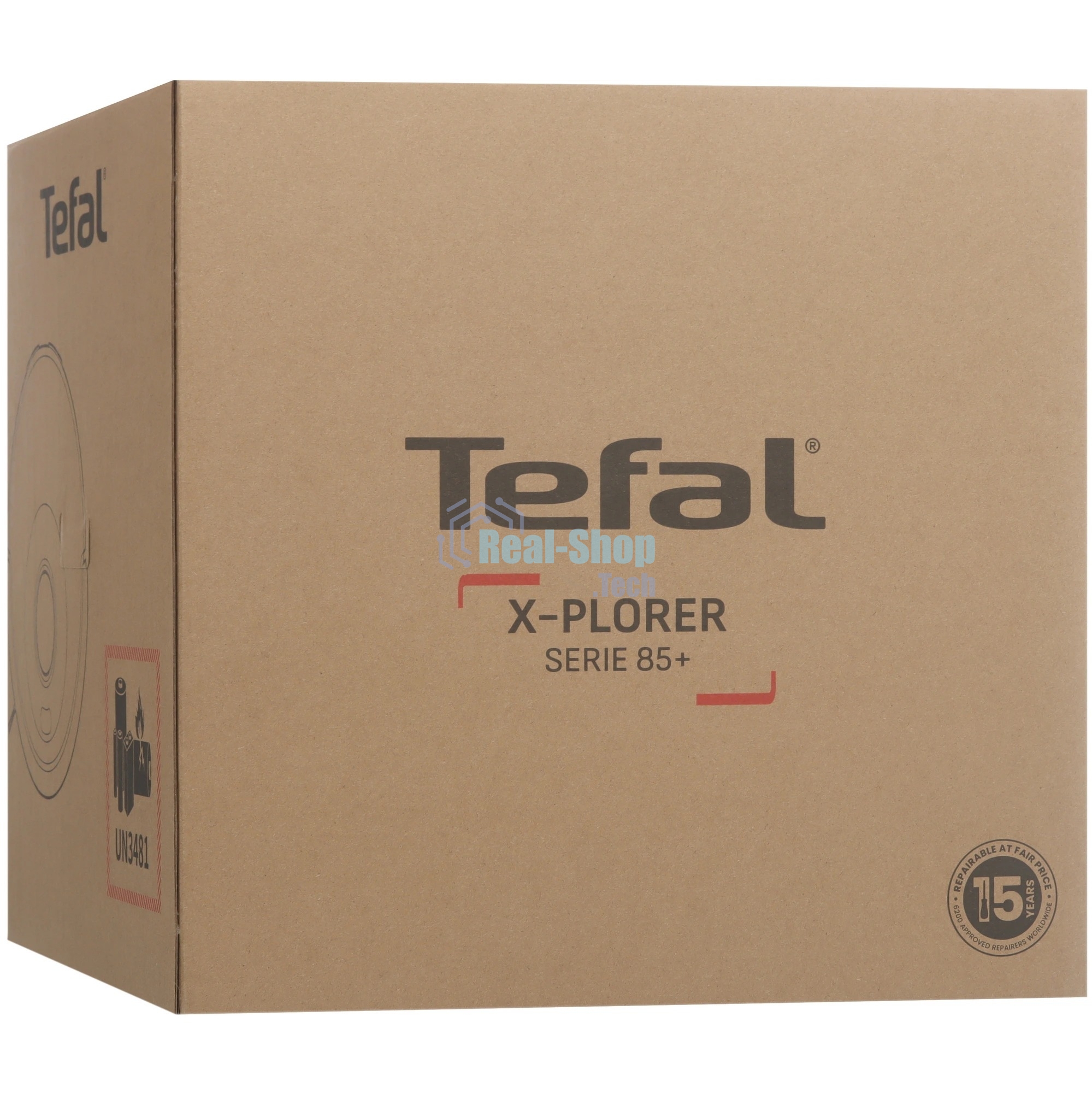 Робот-пылесос Tefal X-PLORER Serie 85+ RG87D5WH черный, 600 мАч Li-Ion, уборка сухая/влажная, пылесборник контейнер 0,26 л