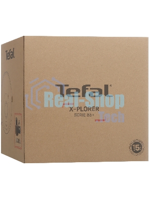 Робот-пылесос Tefal X-PLORER Serie 85+ RG87D5WH черный, 600 мАч Li-Ion, уборка сухая/влажная, пылесборник контейнер 0,26 л