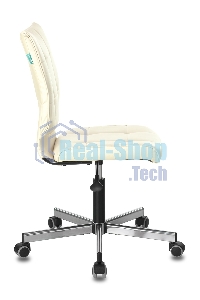 Кресло компьютерное Бюрократ CH-330M/BEIGE бежевый, искусственная кожа, крестовина металл, без подлокотников