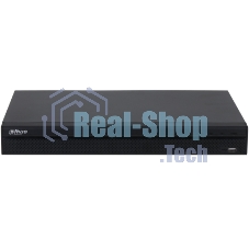 Видеорегистратор IP Dahua 8-канальный 4K и H.265+. Входящий поток до 160 Мбит/с; сжатие: H.265+, H.265, H.264+, H.264; разрешение записи до 12Мп; накопители: 2 SATA III до 20Тбайт; воспроизведение: 8кн