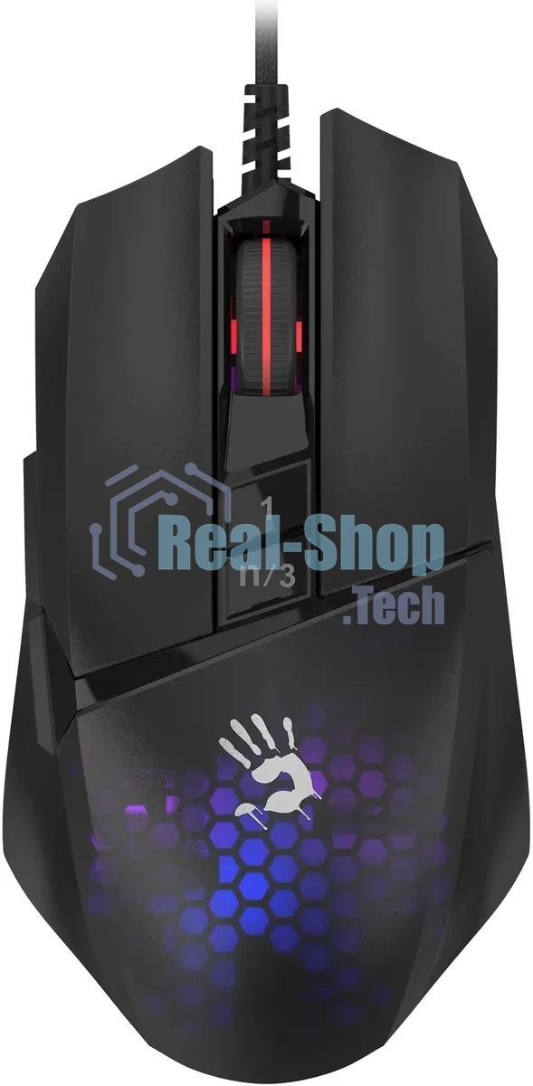 Мышь проводная A4Tech Bloody W65 Max Mini черный, 12000 dpi, USB, кнопки - 9