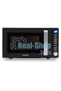 Микроволновая печь Hyundai HYM-D3034 черный/хром 20л 700Вт кнопки, поворотный механизм