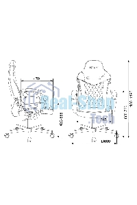 Кресло игровое Бюрократ VIKING 6 KNIGHT BL FABRIC синий, крестовина металл/пластик