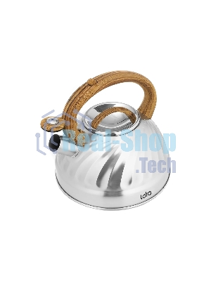 Чайник для плиты LARA LR00-69 (зеркальный) 2.7 л индукционное капсулированное дно, свисток с кноп. Механизмом