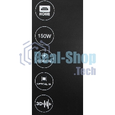 Микросистема Hyundai H-HA630 черный 150Вт FM USB BT SD/MMC/MS
